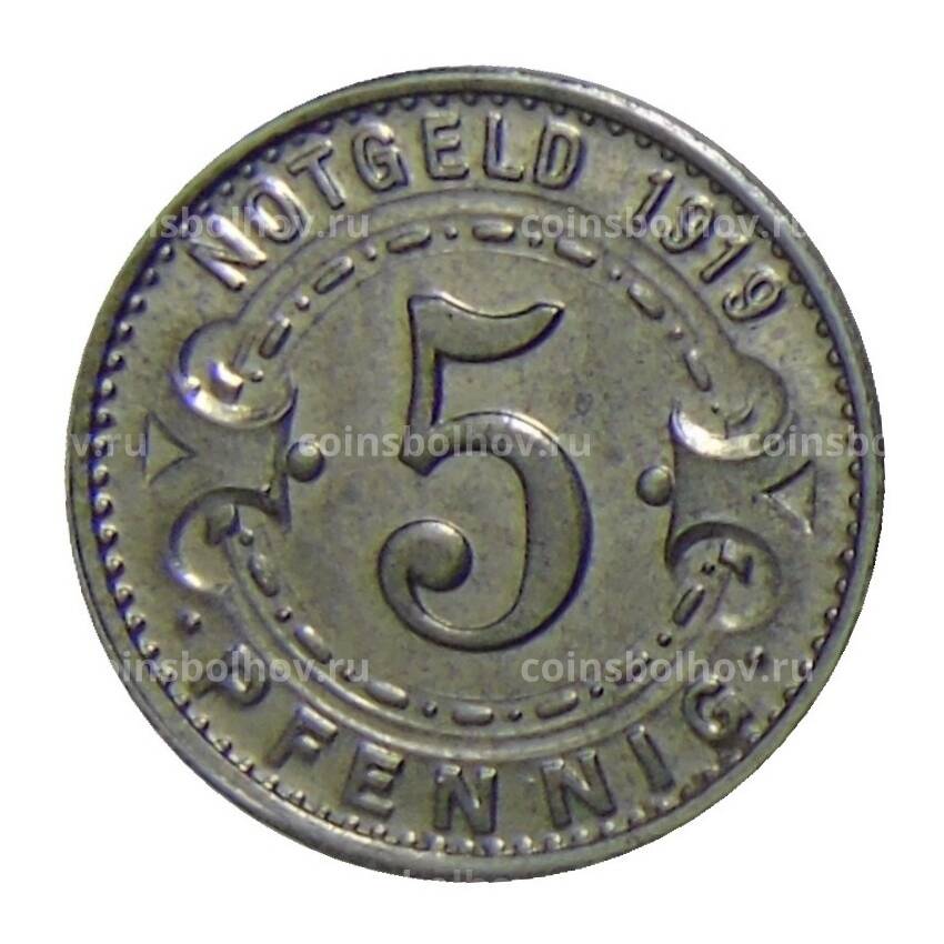 Монета 5 пфеннигов 1919 года Германия — Нотгельд Виттен (вид 2)