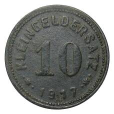 Монета 10 пфеннигов 1917 года Германия — Нотгельд Айслебен (реверс)