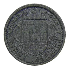 Монета 5 пфеннигов 1917 года Германия — Нотгельд Изерлон (аверс)