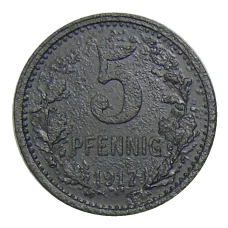 Монета 5 пфеннигов 1917 года Германия — Нотгельд Изерлон (реверс)