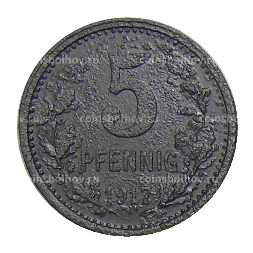 Монета 5 пфеннигов 1917 года Германия — Нотгельд Изерлон (вид 2)