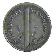 Монета 10 пфеннигов 1919 года Германия — Нотгельд Манхайм (аверс)