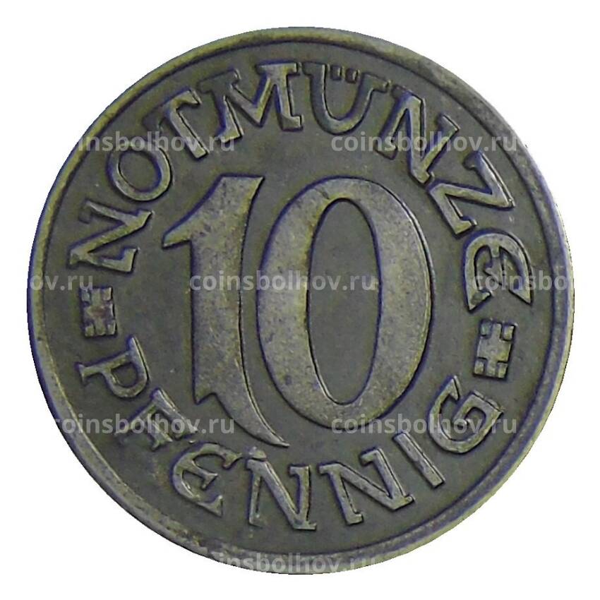 Монета 10 пфеннигов 1920 года Германия — Нотгельд Аахен (вид 2)
