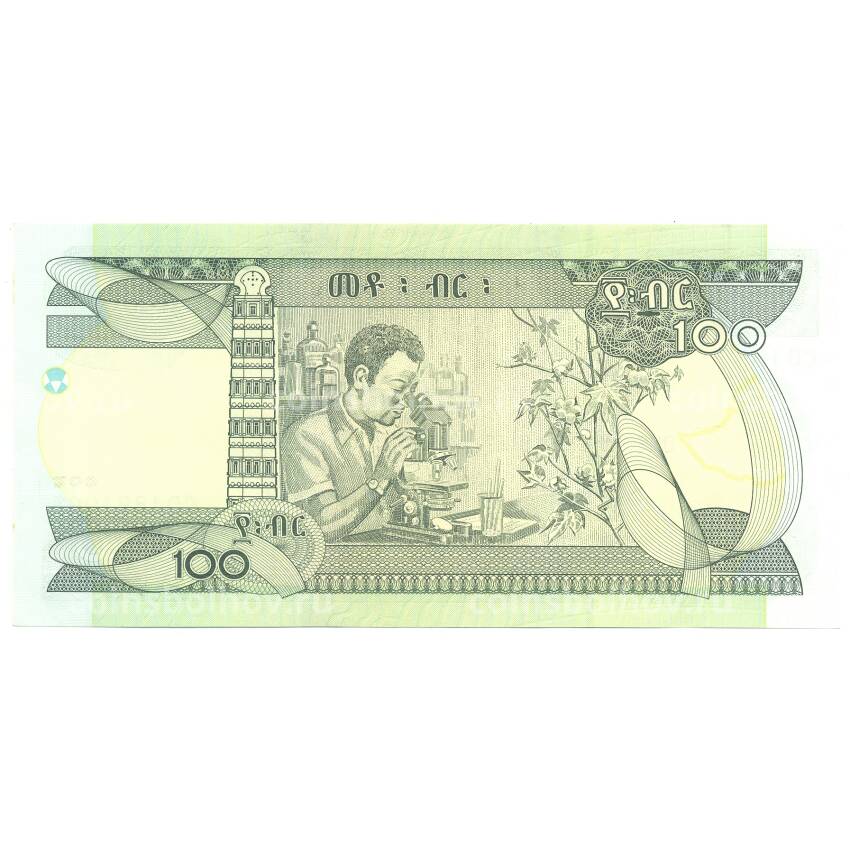Банкнота 100 быр 2011 года Эфиопия (вид 2)