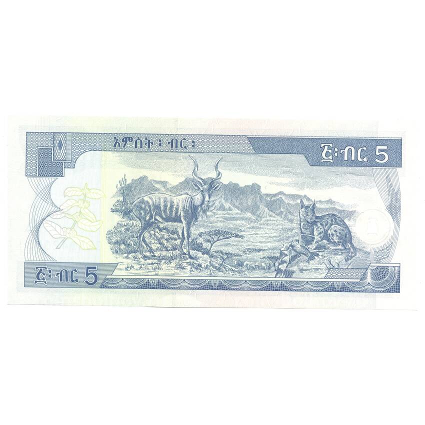 Банкнота 5 быр 2015 года Эфиопия (вид 2)