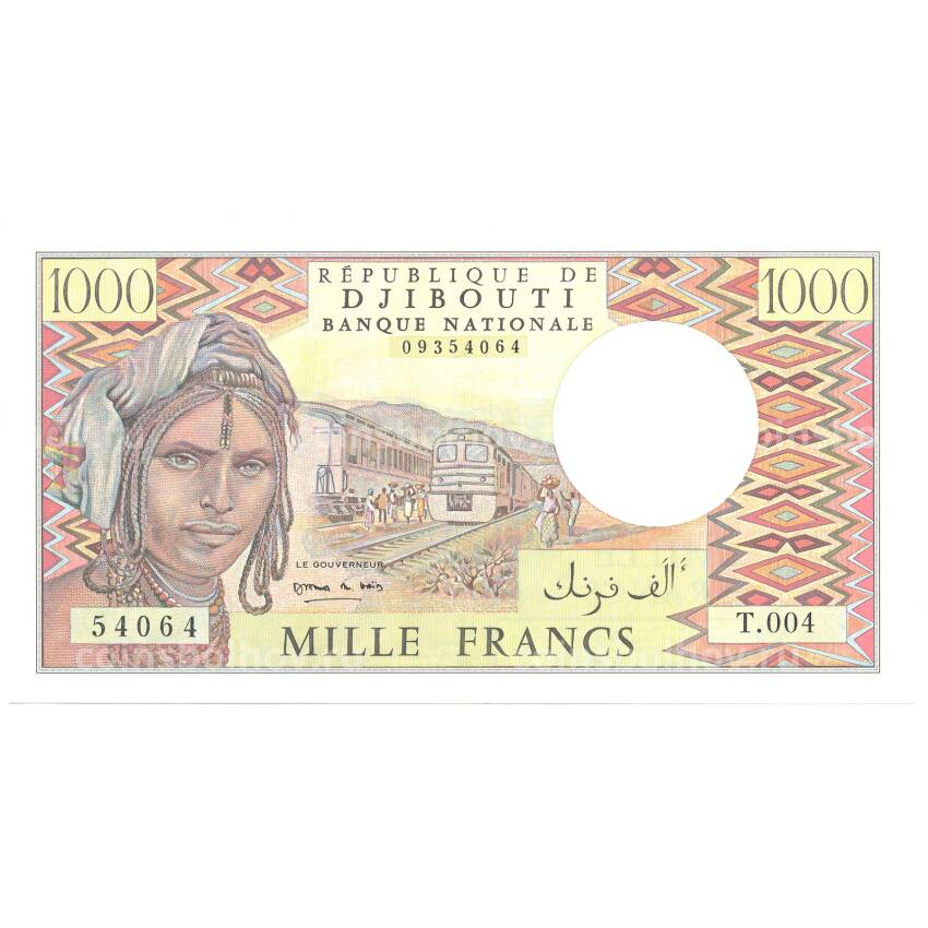 Банкнота 1000 франков 1991 года Джибути