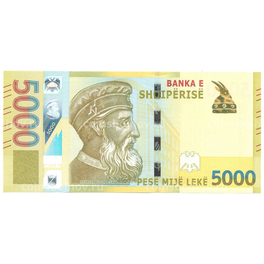 Банкнота 5000 лек 2017 года Албания