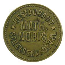 Жетон ресторан «MATH NOBIS SHELSEN ам DUVEL» Германия