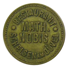 Жетон ресторан «MATH NOBIS SHELSEN ам DUVEL» Германия
