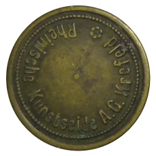 Жетон пивной на 1 напиток «Rheinische Kunstseide А.G Krefeld» Германия (вид 2)