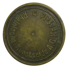 Жетон пивной на 1 напиток «Rheinische Kunstseide А.G Krefeld» Германия (вид 2)