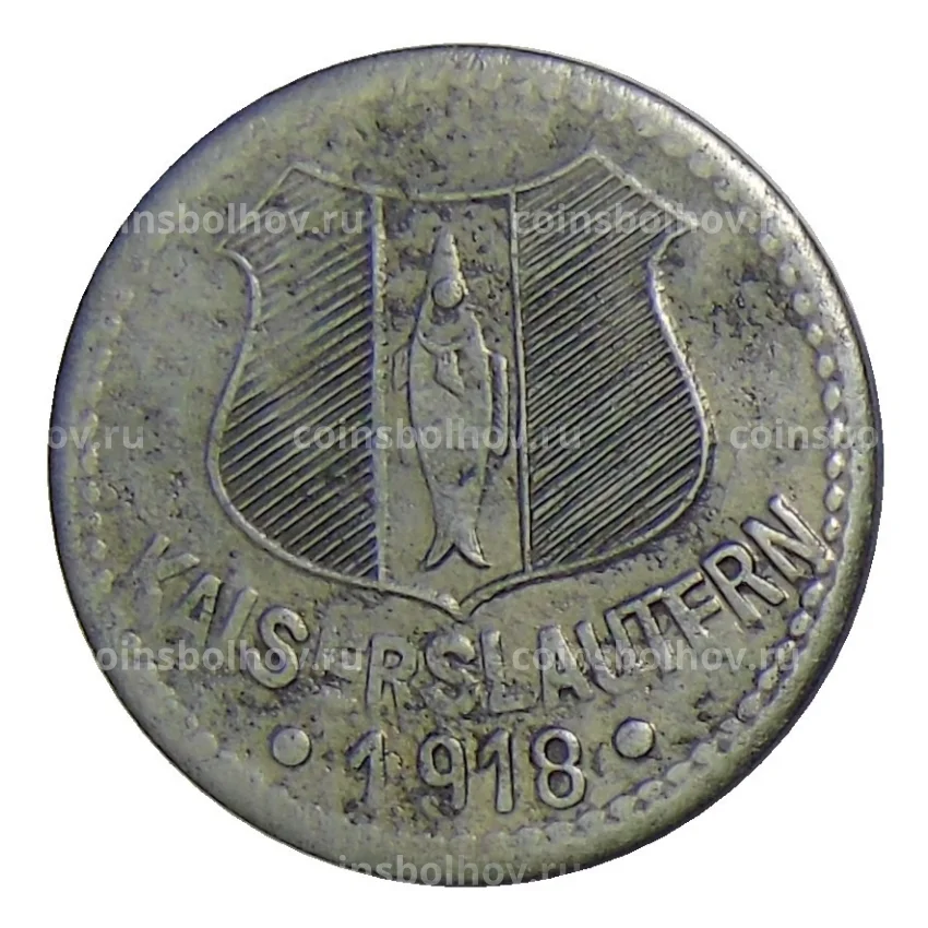 Монета 10 пфеннигов 1918 года Германия — Нотгельд Кайзерслаутерн