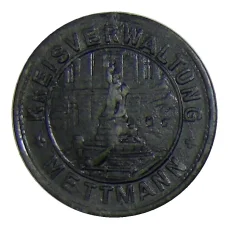 Монета 5 пфеннигов 1917 года Германия — Нотгельд Меттман (аверс)