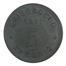 Монета 5 пфеннигов 1917 года Германия — Нотгельд Виттен (реверс)