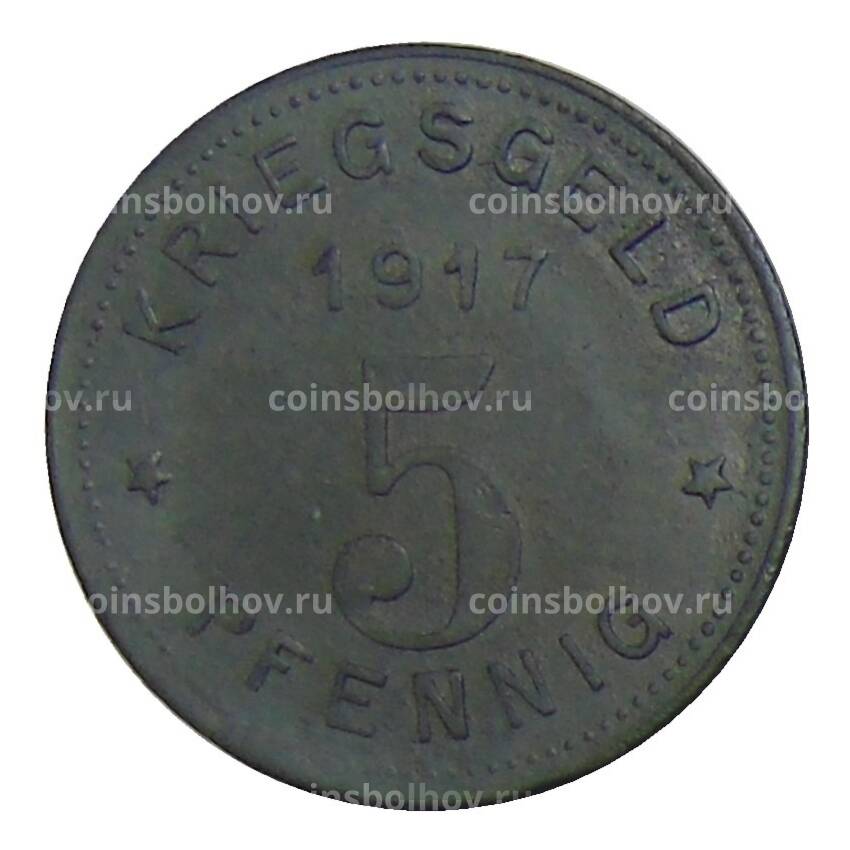 Монета 5 пфеннигов 1917 года Германия — Нотгельд Виттен (вид 2)