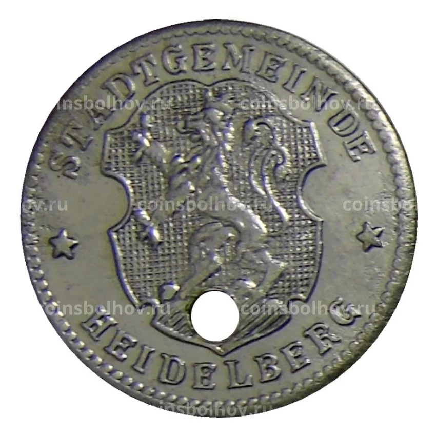 Монета 10 пфеннигов Германия — Нотгельд Гейдельберг (вид 2)