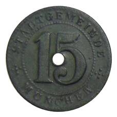Монета 15 пфеннигов 1918 года Германия — Нотгельд Мюнхен (реверс)