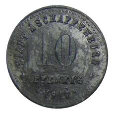 Монета 10 пфеннигов 1917 года Германия — Нотгельд Ашшафенбург (аверс)