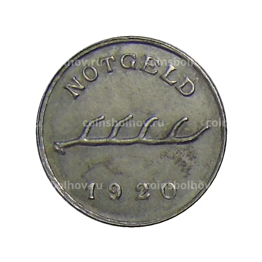 Монета 2 пфеннига 1920 года Германия — Нотгельд Бад-Маргентхайм (вид 2)