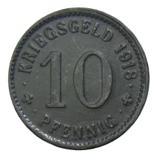 Монета 10 пфеннигов 1918 года Германия — Нотгельд Хаген (реверс)
