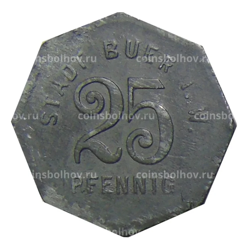 Монета 25 пфеннигов Германия — Нотгельд Биер (вид 2)