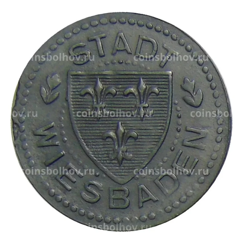 Монета 10 пфеннигов 1917 года Германия — Нотгельд Висбаден