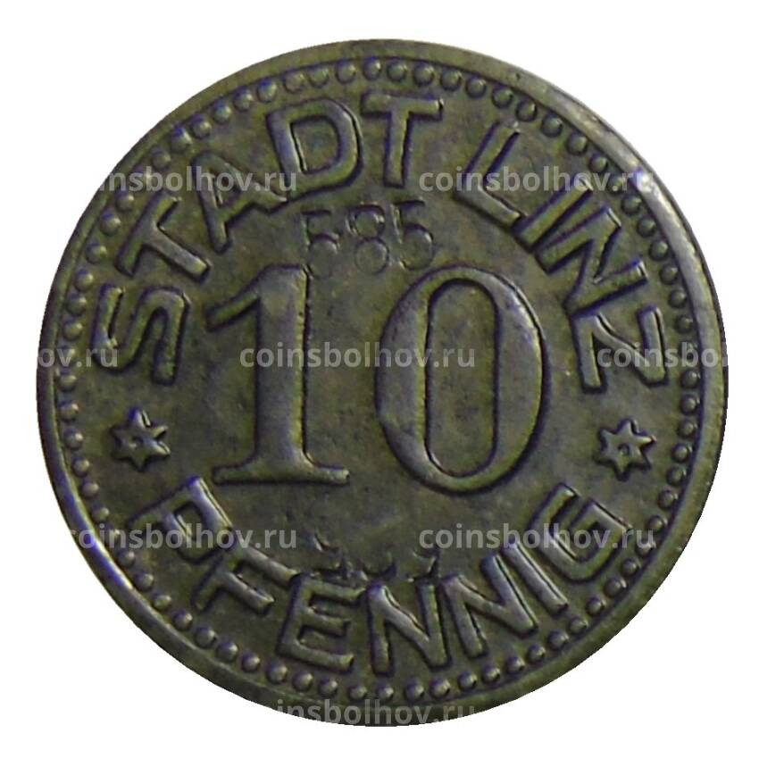 Монета 10 пфеннигов Германия — Нотгельд Линц