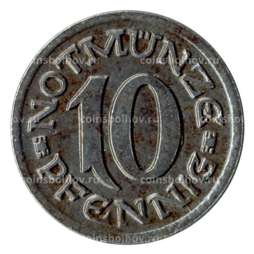 Монета 10 пфеннигов 1920 года Германия — Нотгельд (Аахен)