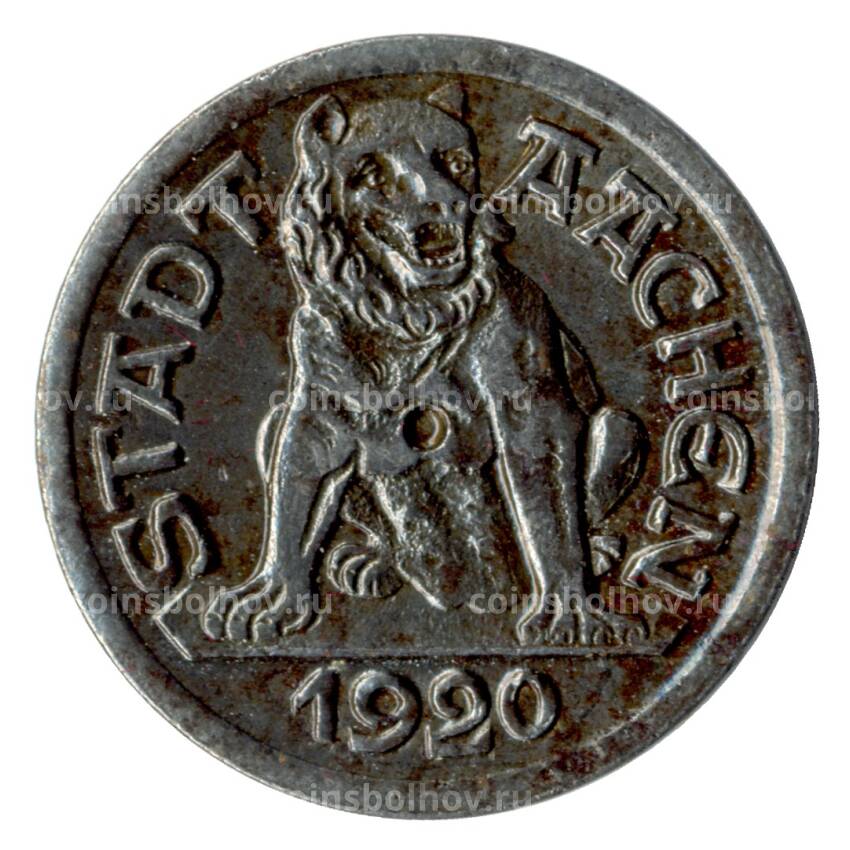 Монета 10 пфеннигов 1920 года Германия — Нотгельд (Аахен) (вид 2)