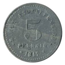 Монета 5 пфеннигов 1917 года Германия — Нотгельд (Ашаффенбург) (аверс)