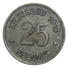 Монета 25 пфеннигов 1918 года Германия — Нотгельд Кобленц (аверс)
