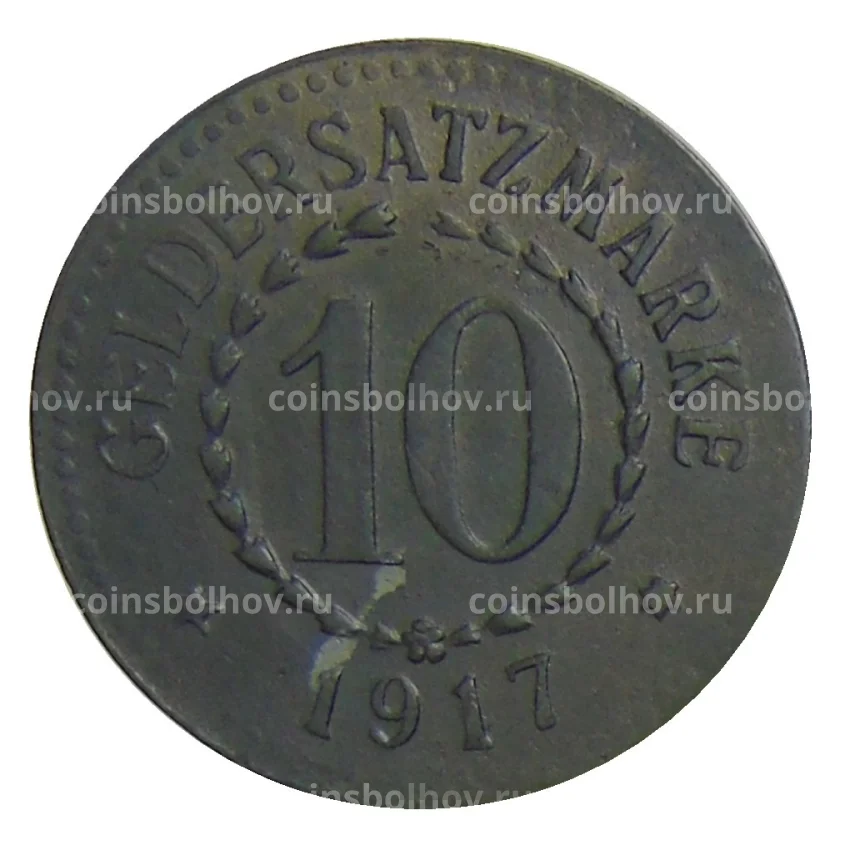 Монета 10 пфеннигов 1917 года Германия — Нотгельд Позен