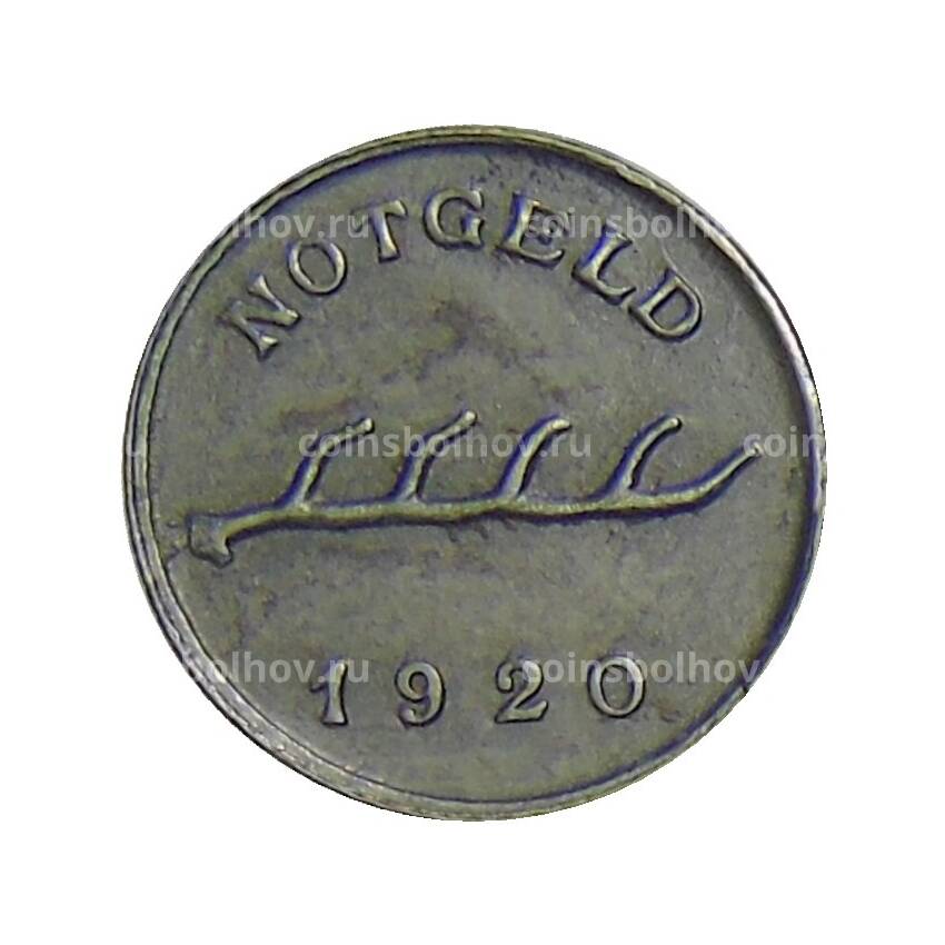 Монета 2 пфенниг 1920 года Германия — Нотгельд Бад-Мергентхайм (вид 2)