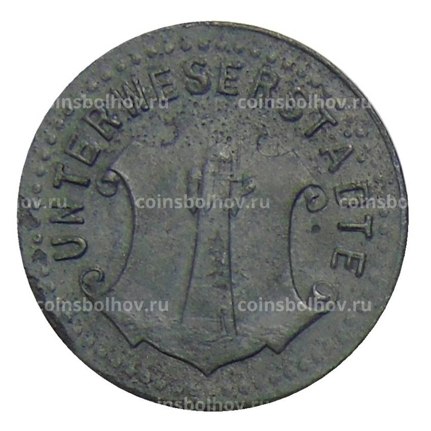 Монета 10 пфеннигов 1919 года Германия — Нотгельд Унтервесерштадте
