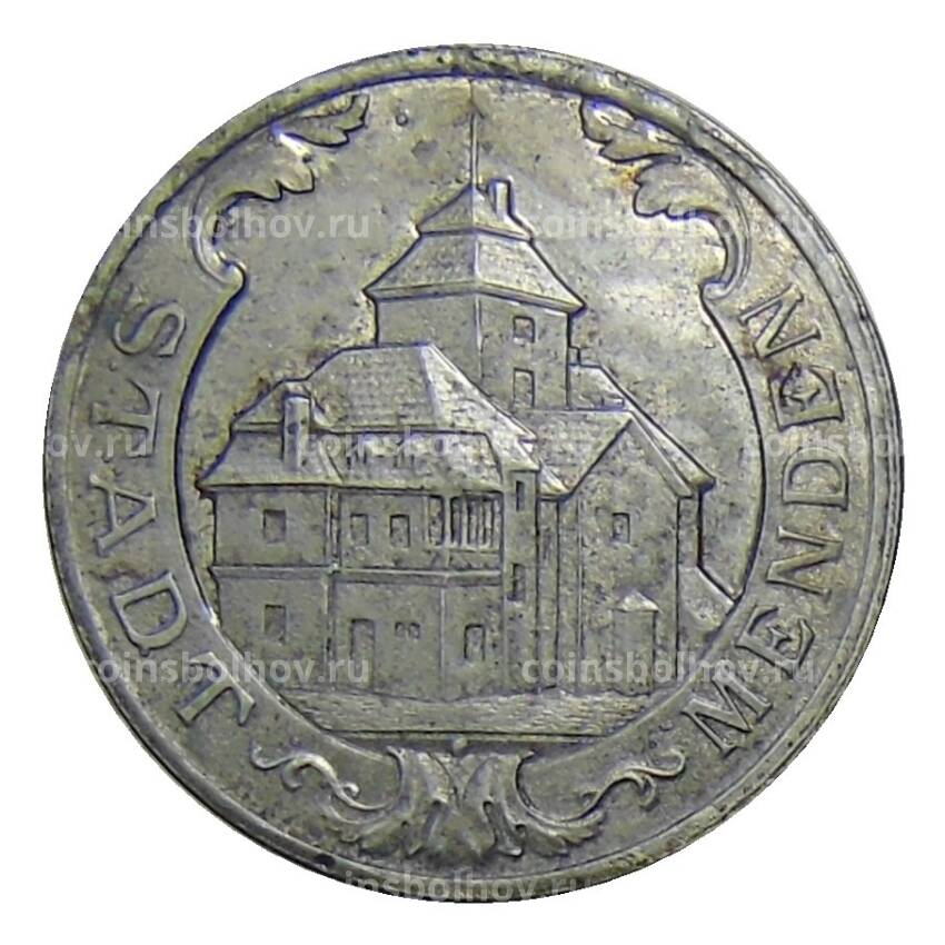 Монета 10 пфеннигов 1920 года Германия — Нотгельд Менден
