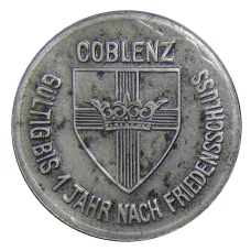 Монета 25 пфеннигов 1918 года Германия — Нотгельд  Кобленц (аверс)