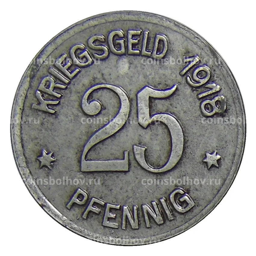 Монета 25 пфеннигов 1918 года Германия — Нотгельд  Кобленц (вид 2)
