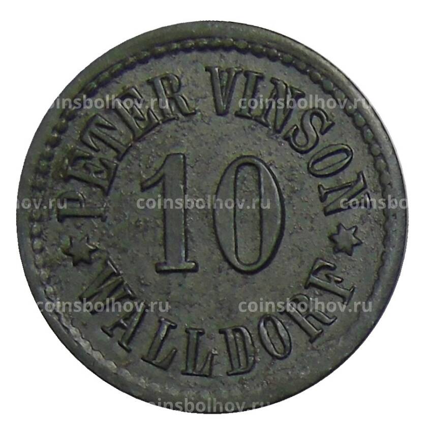 Монета 10 пфеннигов Германия — Нотгельд  Валдорф (Питер Винсон)