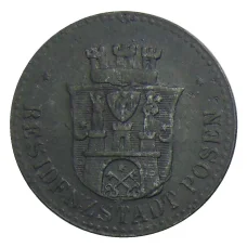 Монета 10 пфеннигов 1917 года Германия — Нотгельд Позен (аверс)