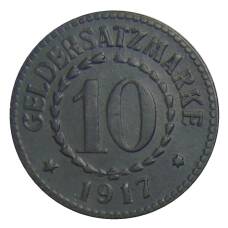 Монета 10 пфеннигов 1917 года Германия — Нотгельд Позен (реверс)