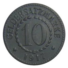 Монета 10 пфеннигов 1917 года Германия — Нотгельд Позен (реверс)