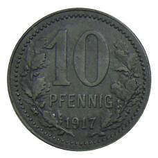 Монета 10 пфеннигов 1917 года Германия — Нотгельд Изерлон (реверс)