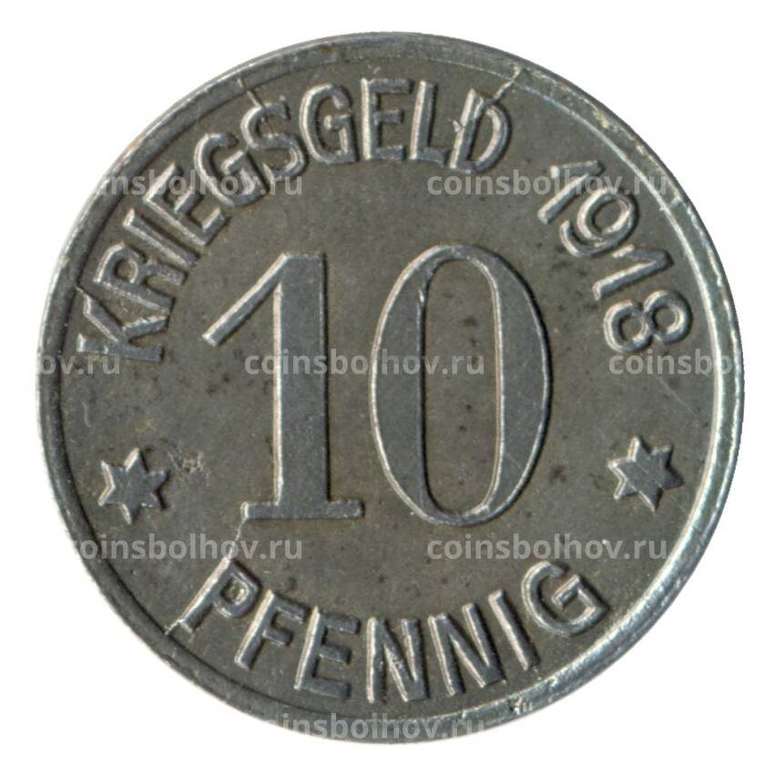 Монета 10 пфеннигов 1918 года Германия — Нотгельд (Кобленц)