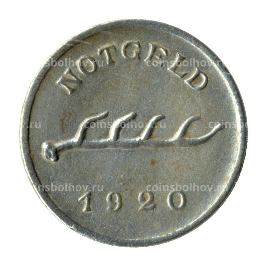 Монета 1 пфенниг 1920 года Германия — Нотгельд (Бад-Мергентхайм) (вид 2)