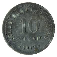 Монета 10 пфеннигов 1917 года Германия — Нотгельд (Ашаффенбург) (аверс)