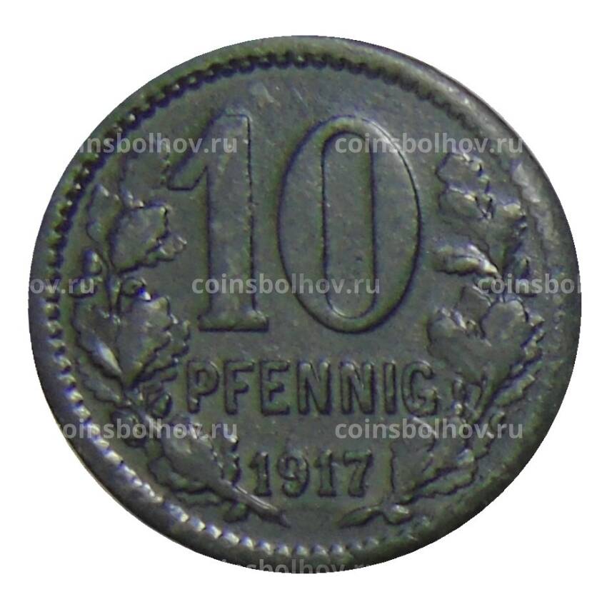 Монета 10 пфеннигов 1917 года Германия — Нотгельд Изерлон (вид 2)