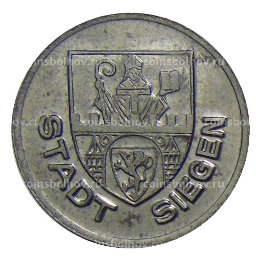 Монета 10 пфеннигов 1918 года Германия — Нотгельд Зиген