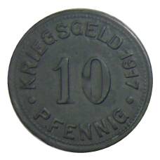 Монета 10 пфеннигов 1917 года Германия — Нотгельд Мюнстер (реверс)