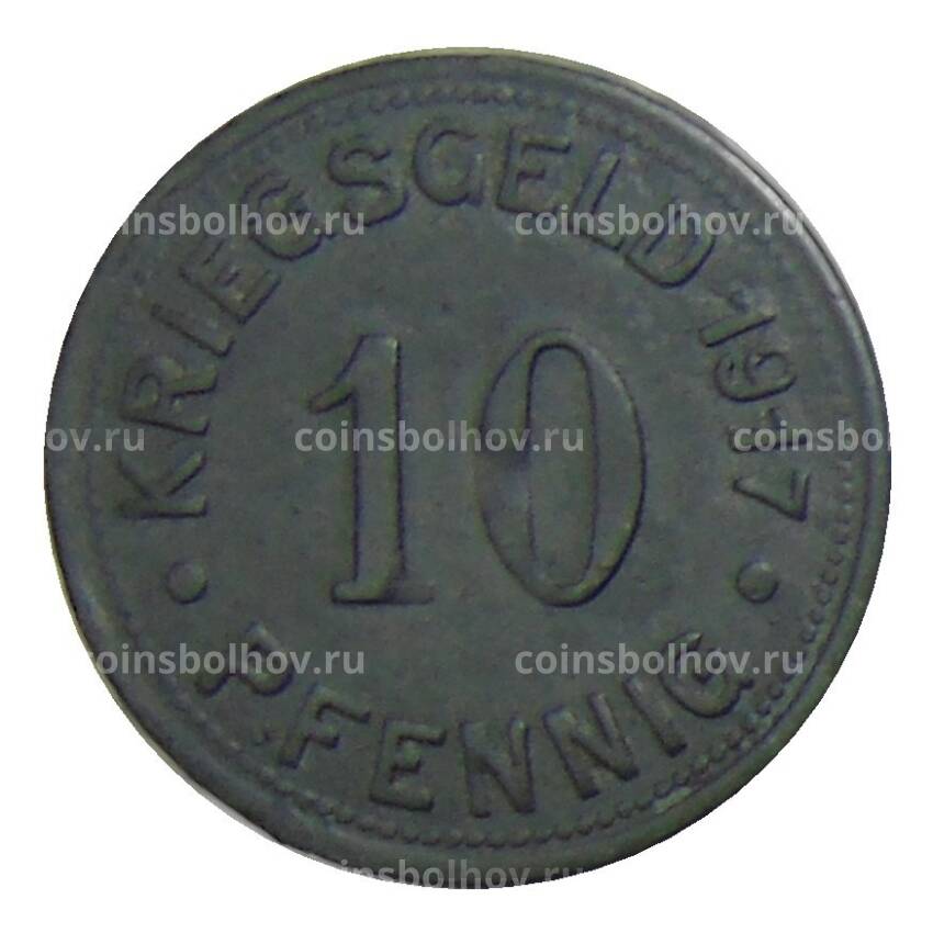 Монета 10 пфеннигов 1917 года Германия — Нотгельд Мюнстер (вид 2)