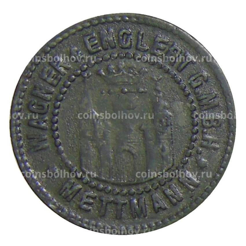 Монета 10 пфеннигов 1918 года Германия — Нотгельд Метманн